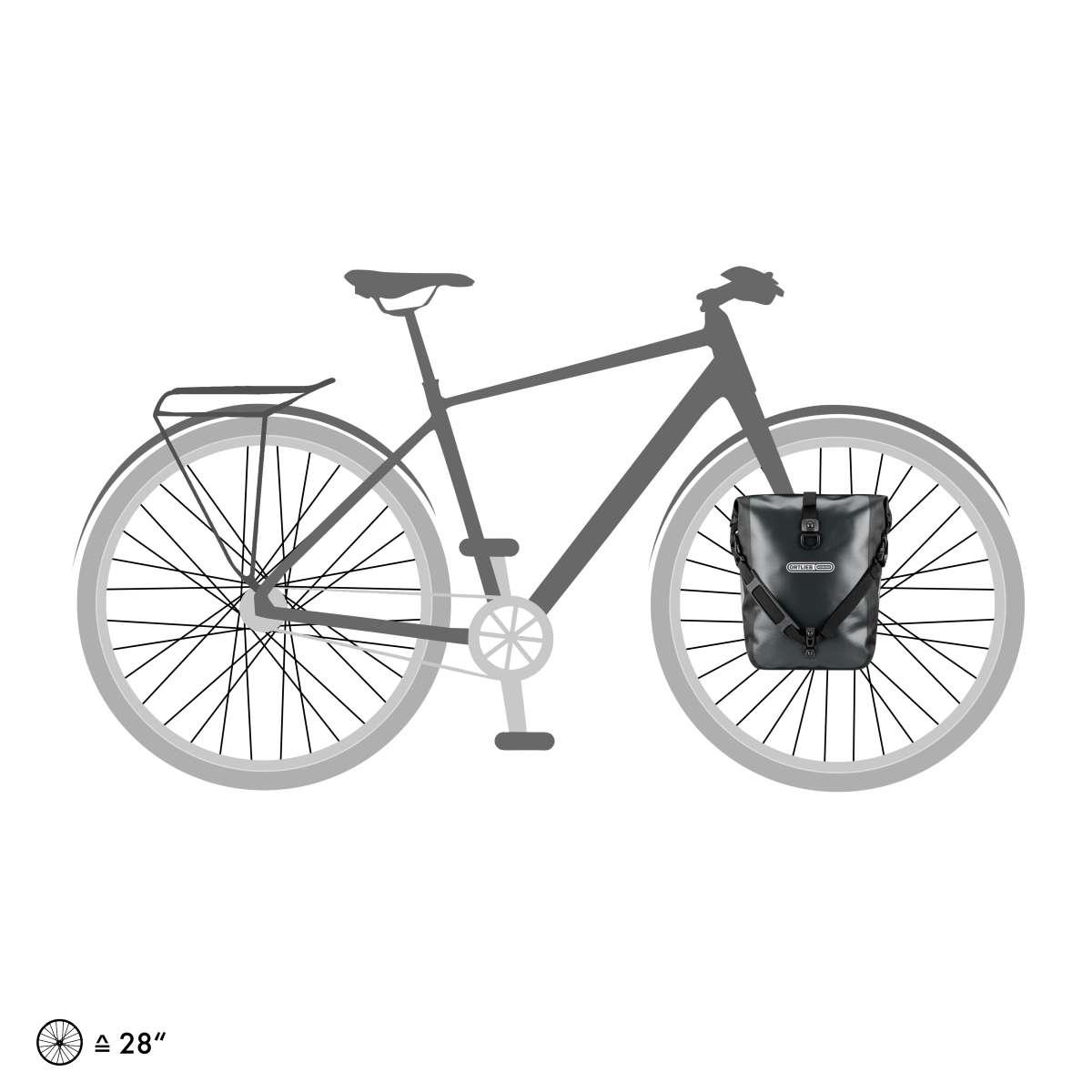 SPORT-ROLLER Set Consisting of Two Panniers