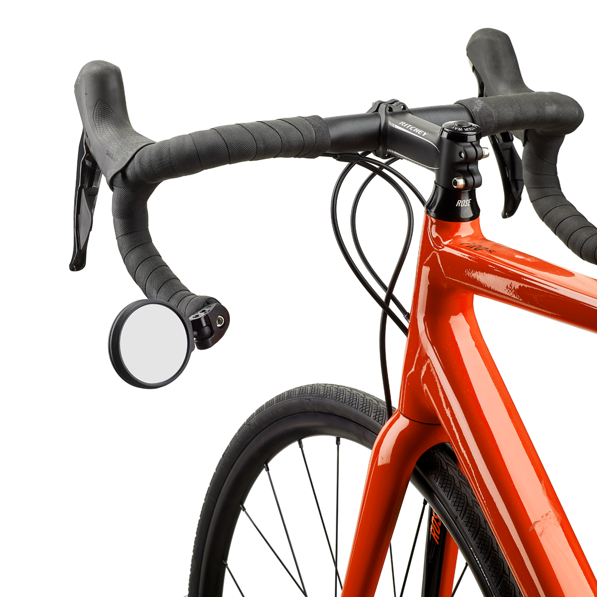 Rear View Vario Retractable Bicycle Mirror, Tinted