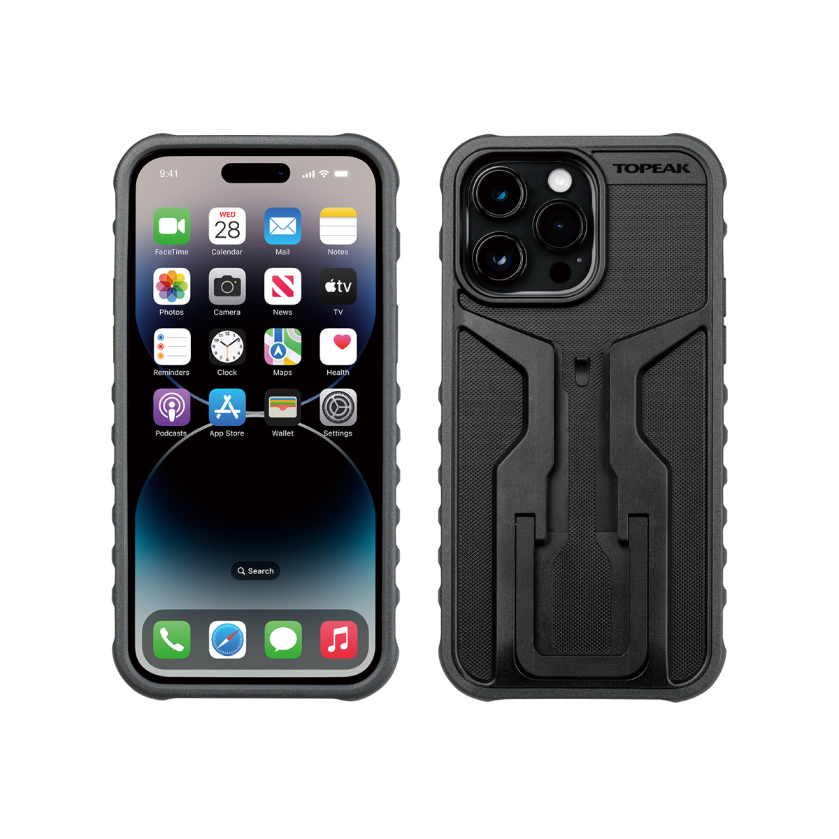 RideCase smartphonehoes voor iPhone 14 Pro Max met RideCase Mount houder