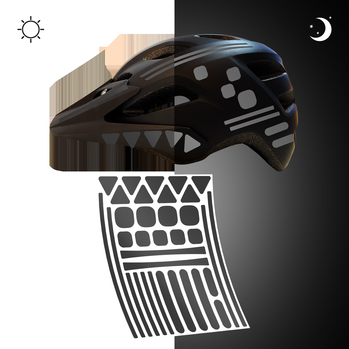 re:flex anywhere Reflective Frame and Helmet Stickers