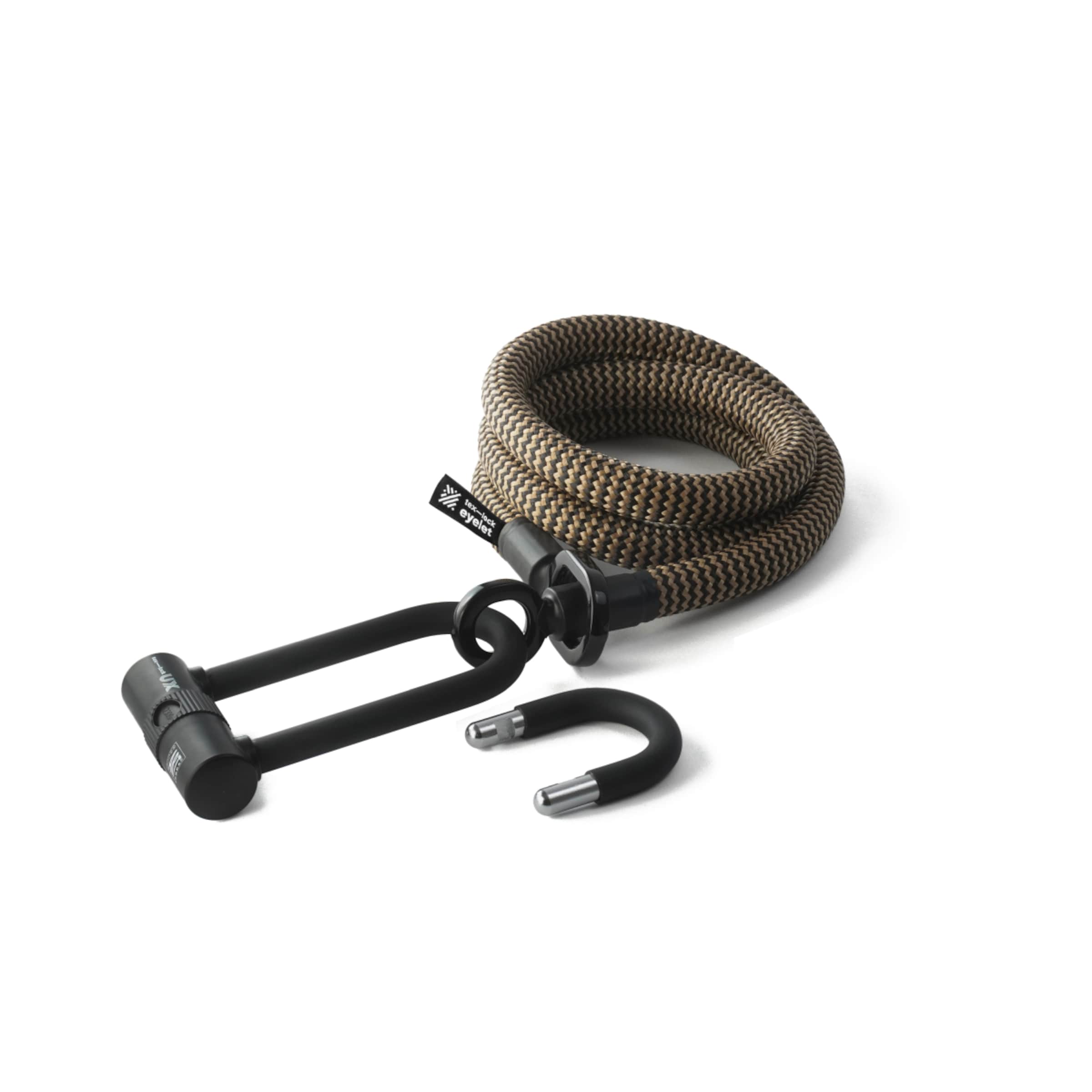 Eyelet U/X-lock Bundle Textil-Schlosskette mit Bügelschloss