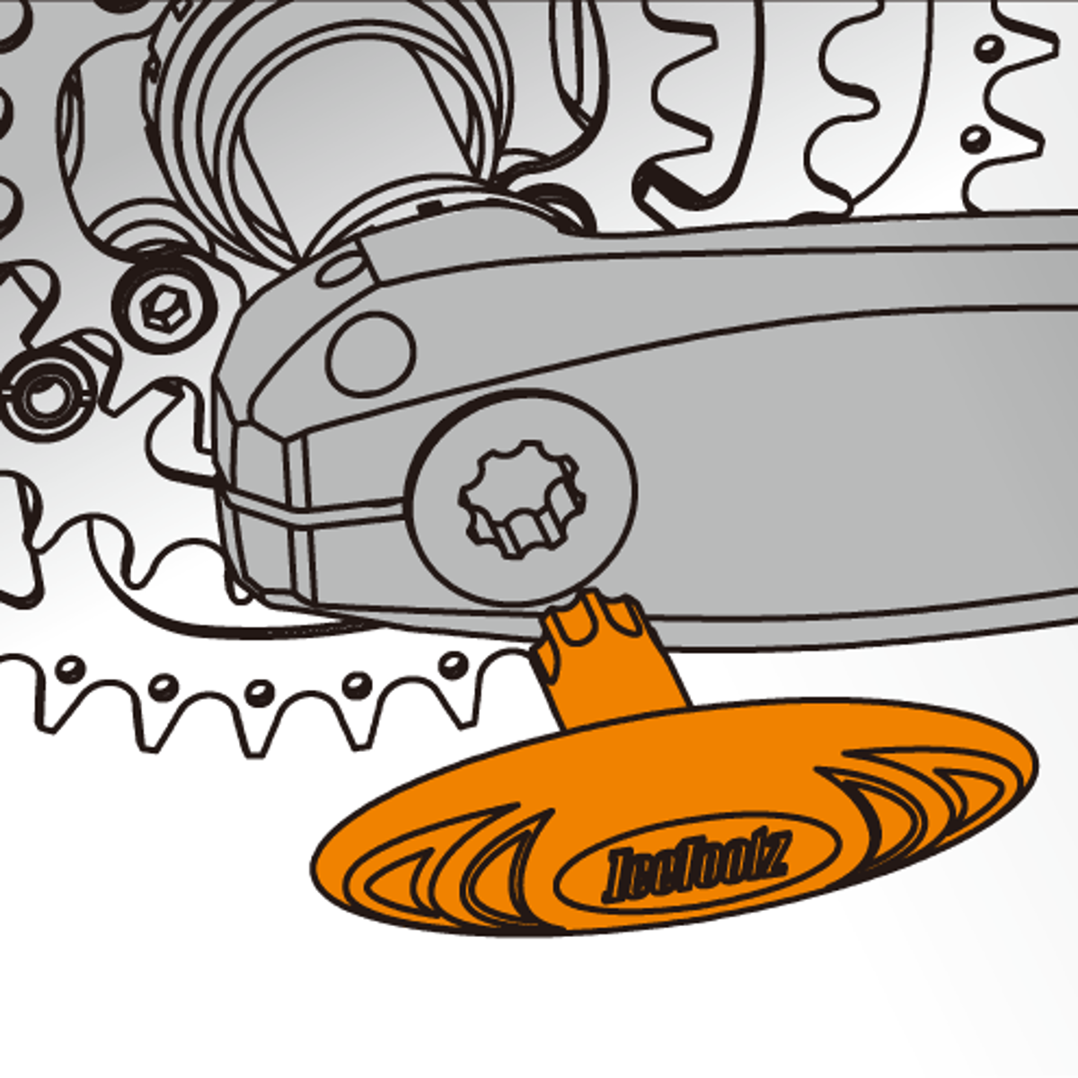 Kurbelkappen-Schlüssel Kurbelbefestigungsschraube