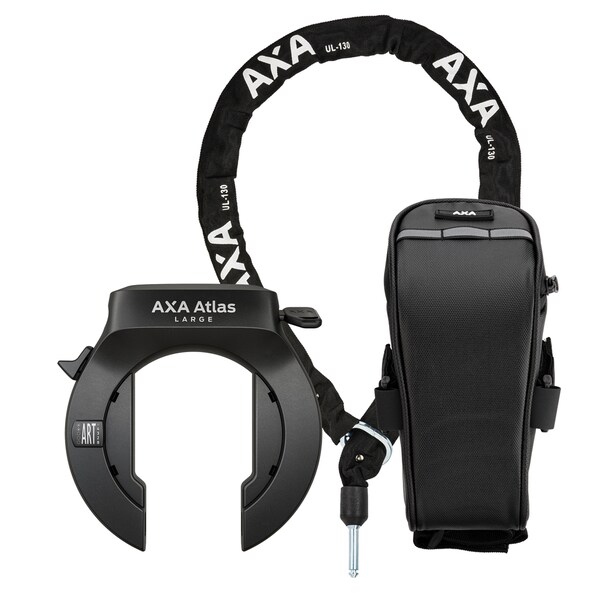 Atlas Large Frame Lock Set incl. ULC 130 Insert Chain and Saddle Bag 