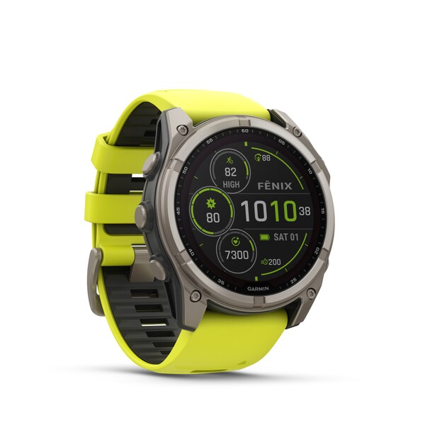 Fenix 8 Sapphire Solar DLC Titan GPS Multisport Watch, 51 mm 
