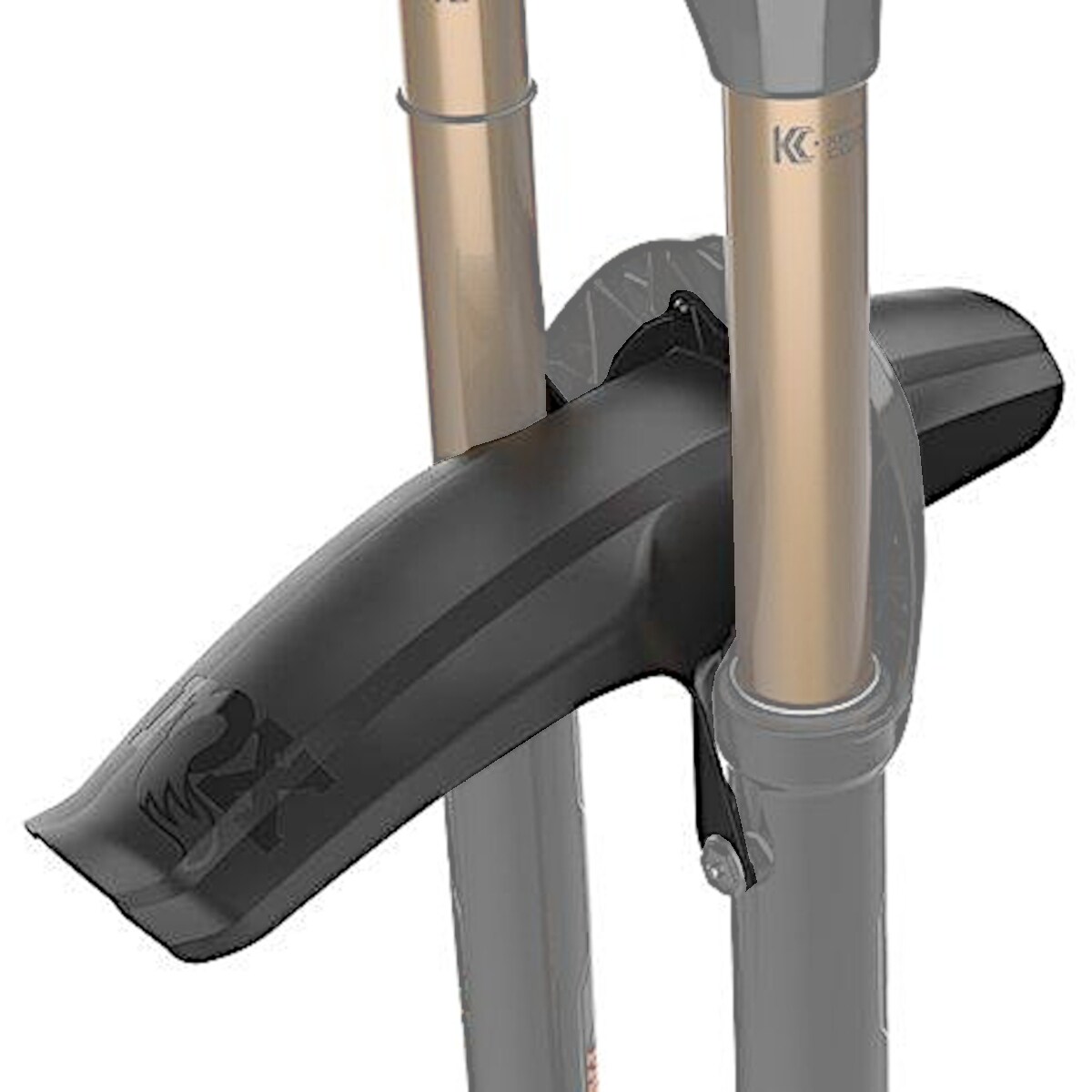 AKF Rubber Dirt Guard – Long Version, Universal Fit For Mokick / Moped