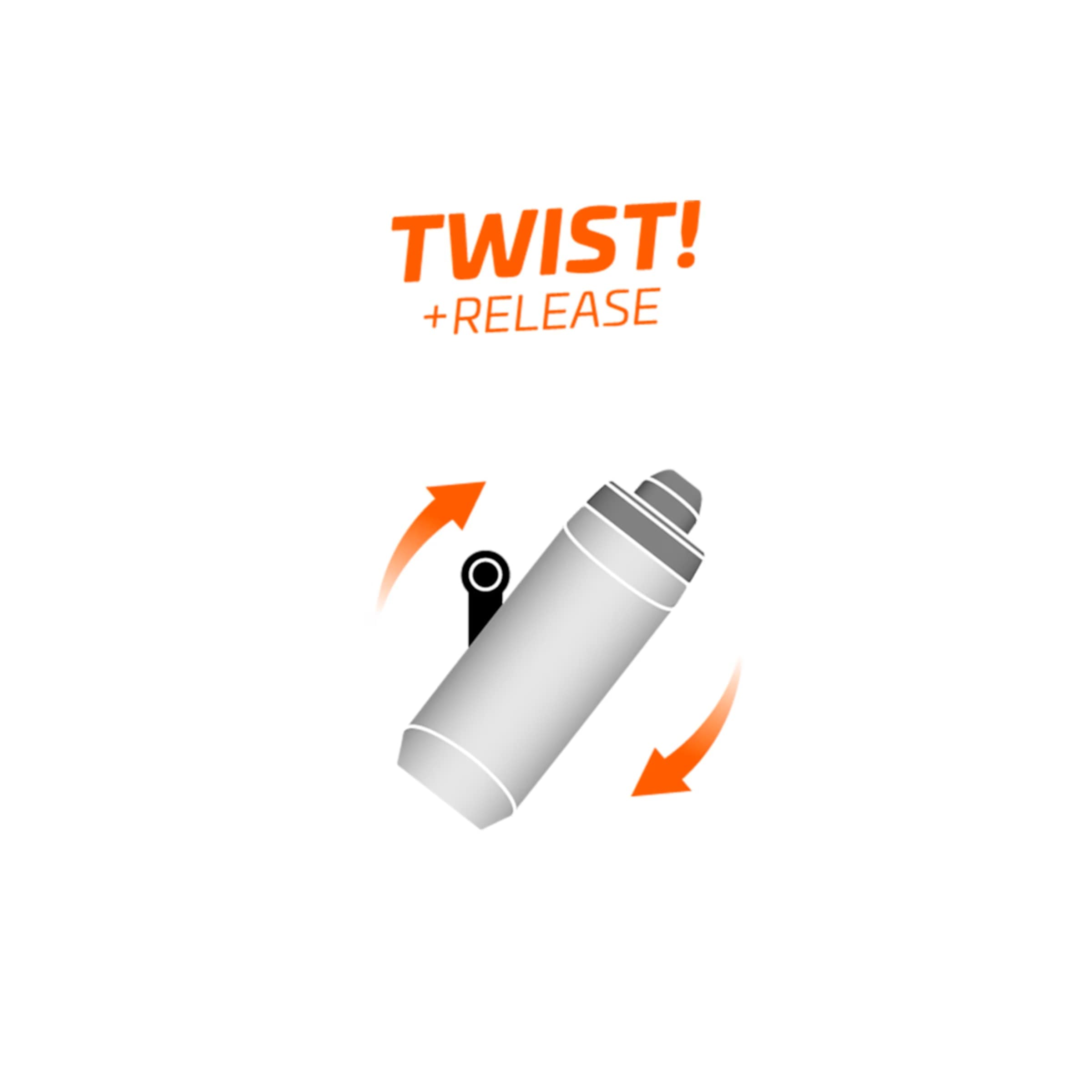 TWIST bottle 590 ml bidon incl. bike base bidonhouder