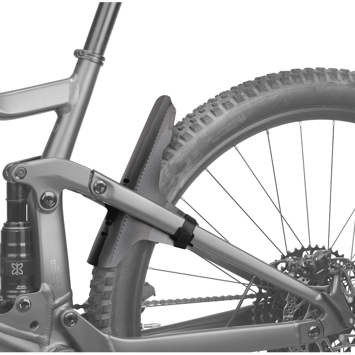 D-Flash Express FS Mudguard for Seat Stays or Fork Mounting