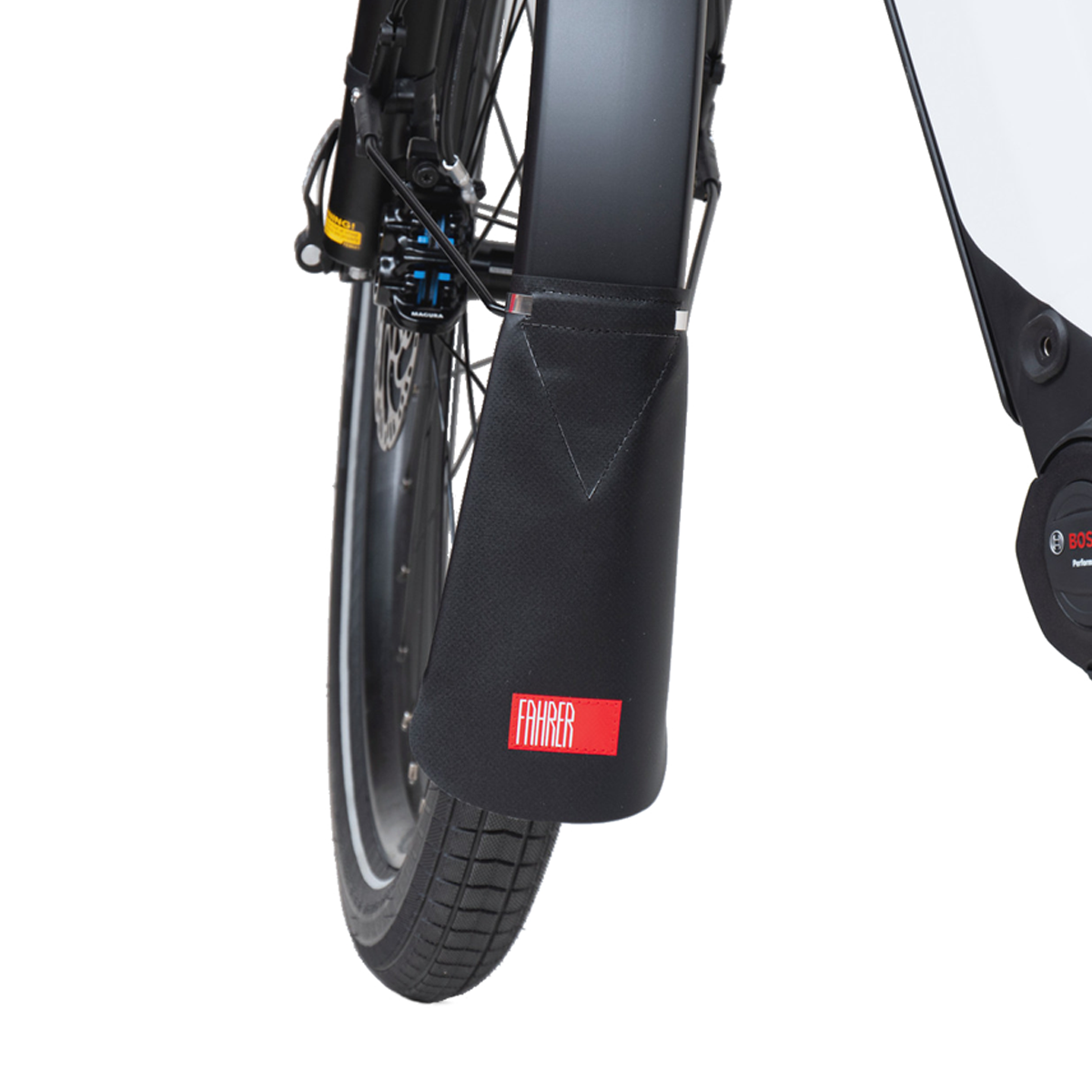 FAHRER LATZ E-Plus Snap Spritzschutz für Schutzblech 70-90 mm E-Bike