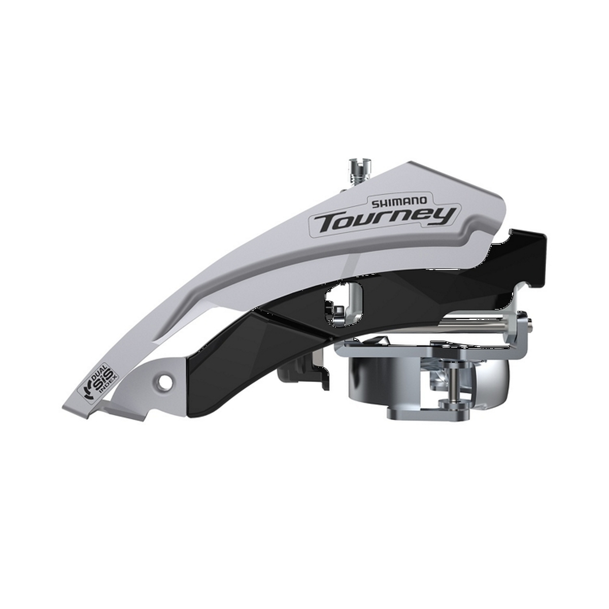 TOURNEY FD-TY600-L6 Front Derailleur 3 x 6/7/8-Speed – Clamp Attachment – 66-69° Chainstay Angle