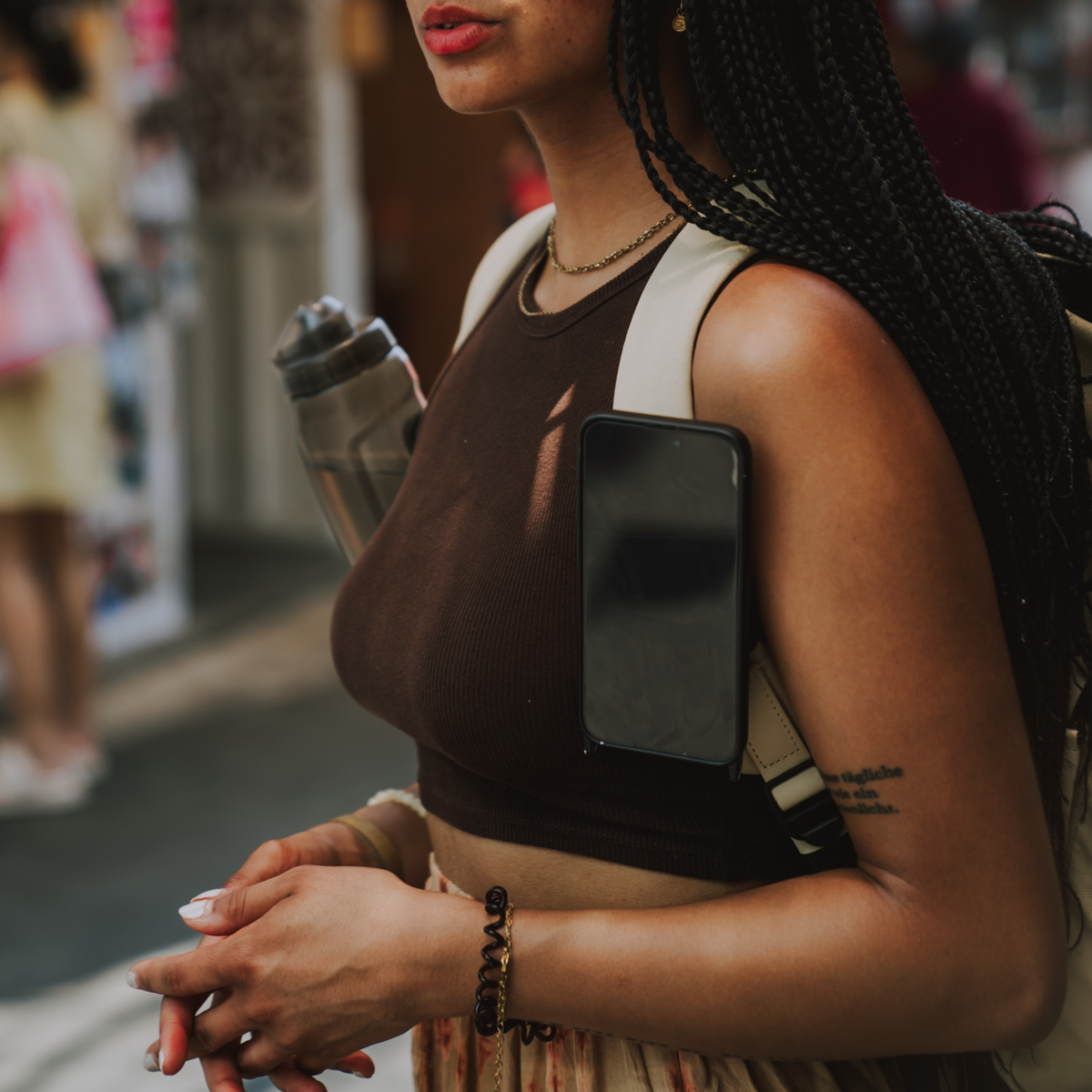 VACUUM tex base Set Smartphone Holder for Backpack Straps