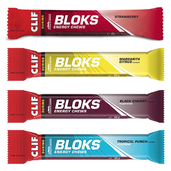 Mixpaket Bloks Energy Chews Gel-Fruchtgummi Shots
