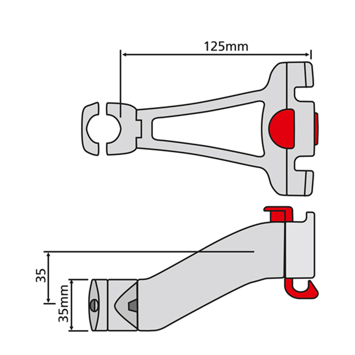 handlebar adapter for stem