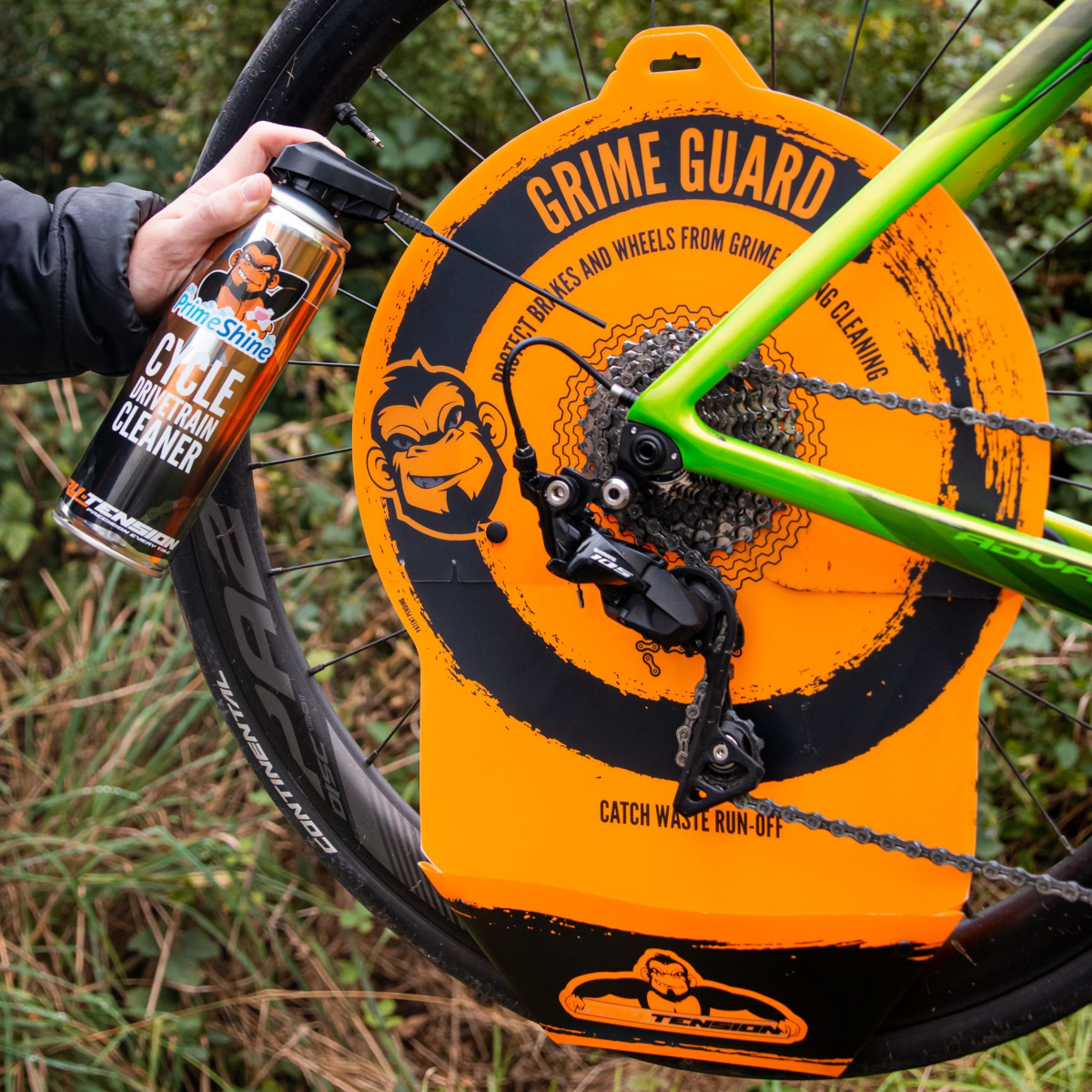 Grime Guard Wheel Cover with Tray Cleaning Aid