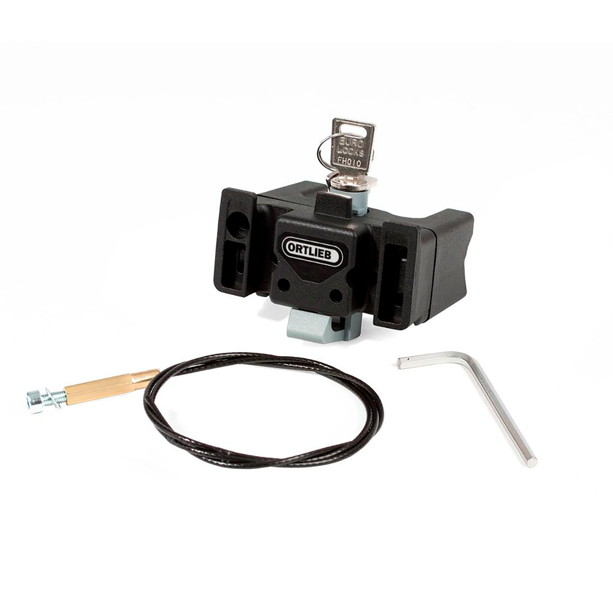 HANDLEBAR MOUNTING-SET W/ LOCK Montageset für Lenkertaschen/Körbe mit Schloss E185