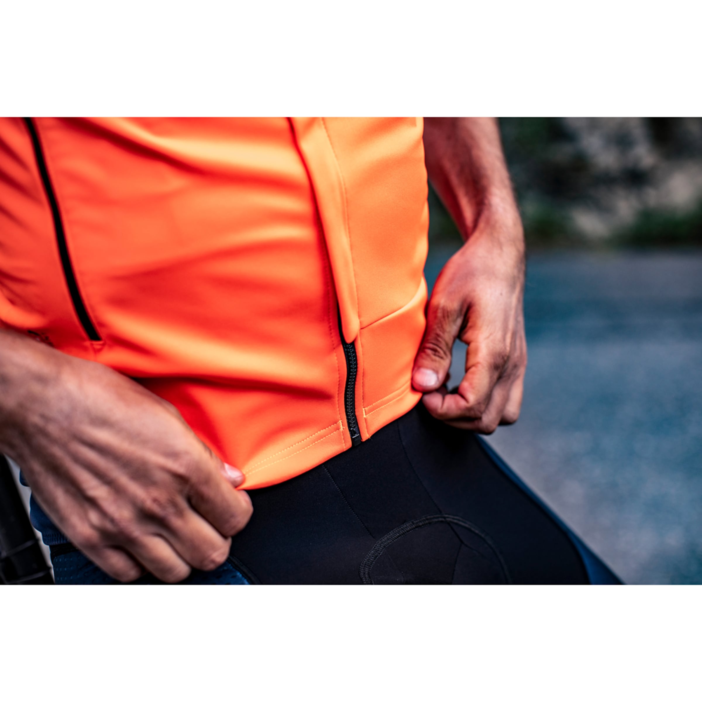 Castelli Perfetto RoS Mens Long Sleeve Cycling Jacket in Orange