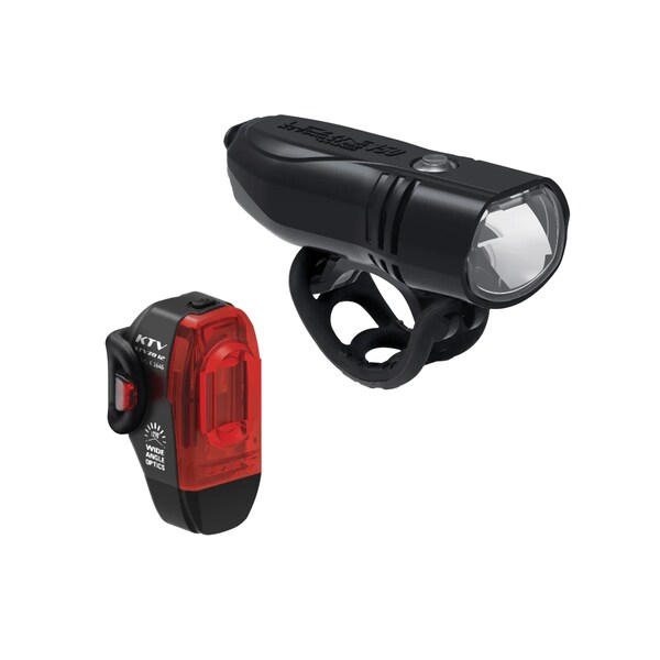 KTV StVZO Pro 150 Rechargeable Front Light &amp; KTV Drive StVZO Rear Light Lighting Set