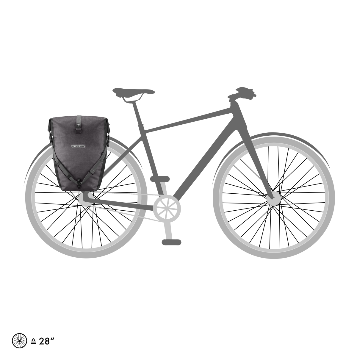 BACK-ROLLER PLUS CR Set Consisting of Two Panniers